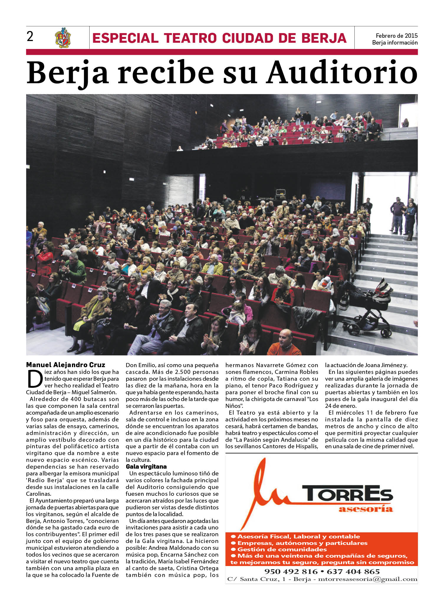 pagina berja informacion teatro