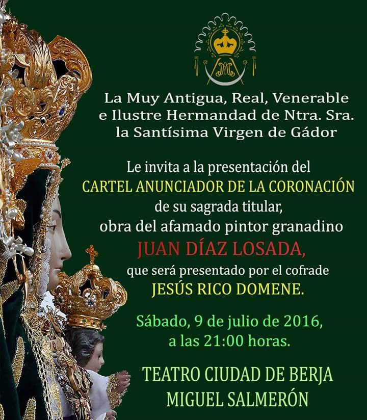 virgen de gador presentacion cartel anunciador