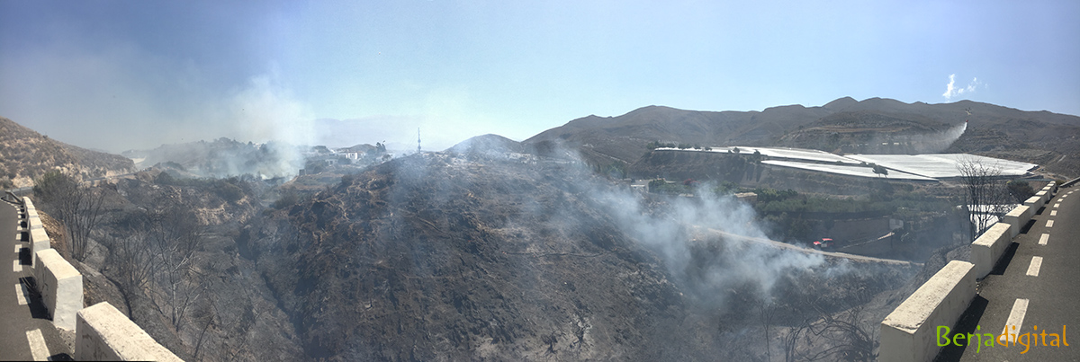 incendio barranco la ventilla