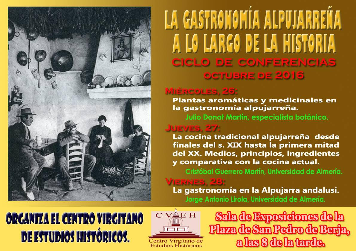 ciclo conferencias alpujarra gastronomia