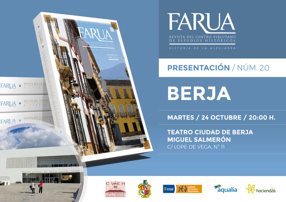 El vigésimo número de la revista FARUA se presenta el martes en el Teatro de Berja