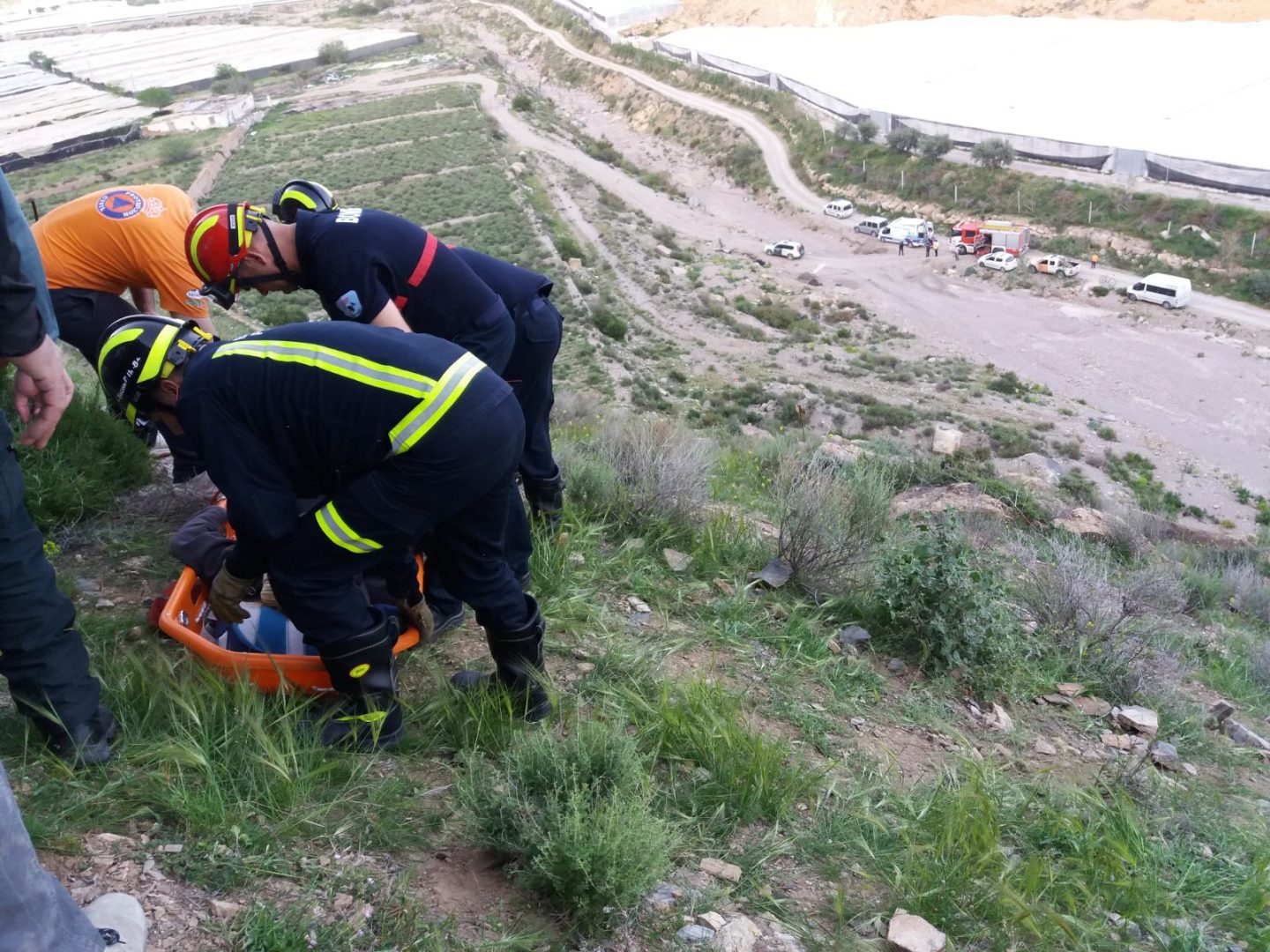 Rescatada una alpinista tras una caída en una montaña de Peñarrodada