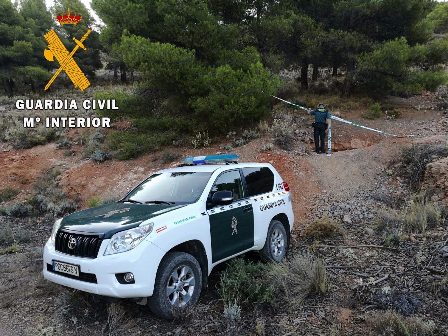 La Guardia Civil se hace cargo de 63 kilos de goma 2 hallados en una mina abandonada en Sierra de Gádor