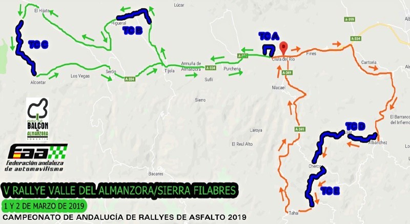 rallye almanzora 2019 tramos