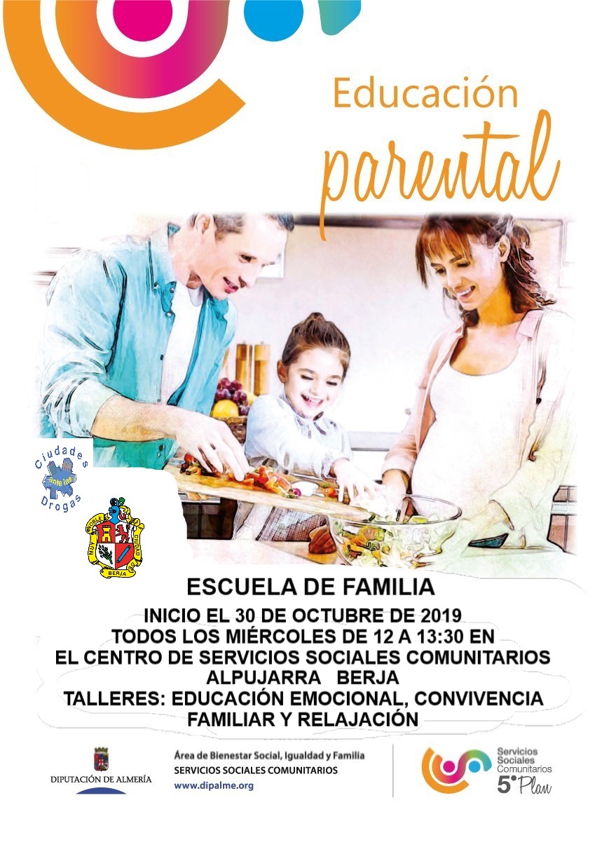 Este miércoles comienza la Escuela de Familia de Berja en los Servicios Sociales Comunitarios