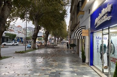 Avenida José Barrionuevo Peña de Berja, zona comercial del municipio