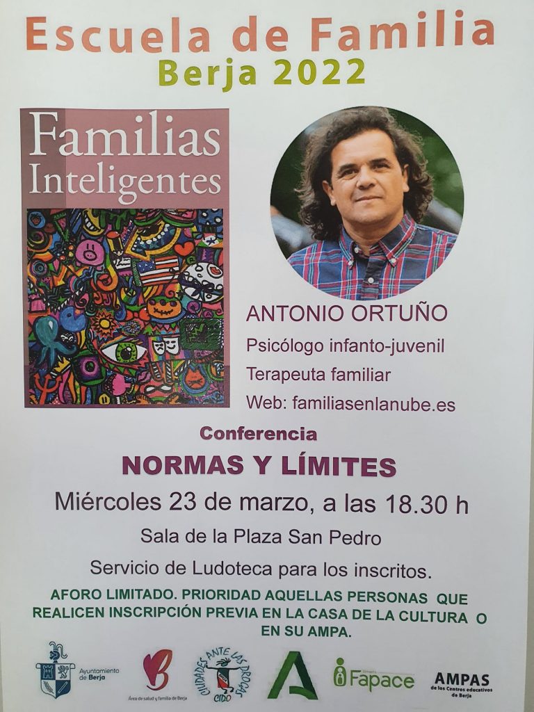 Cartel conferencia Antonio Ortuño Berja