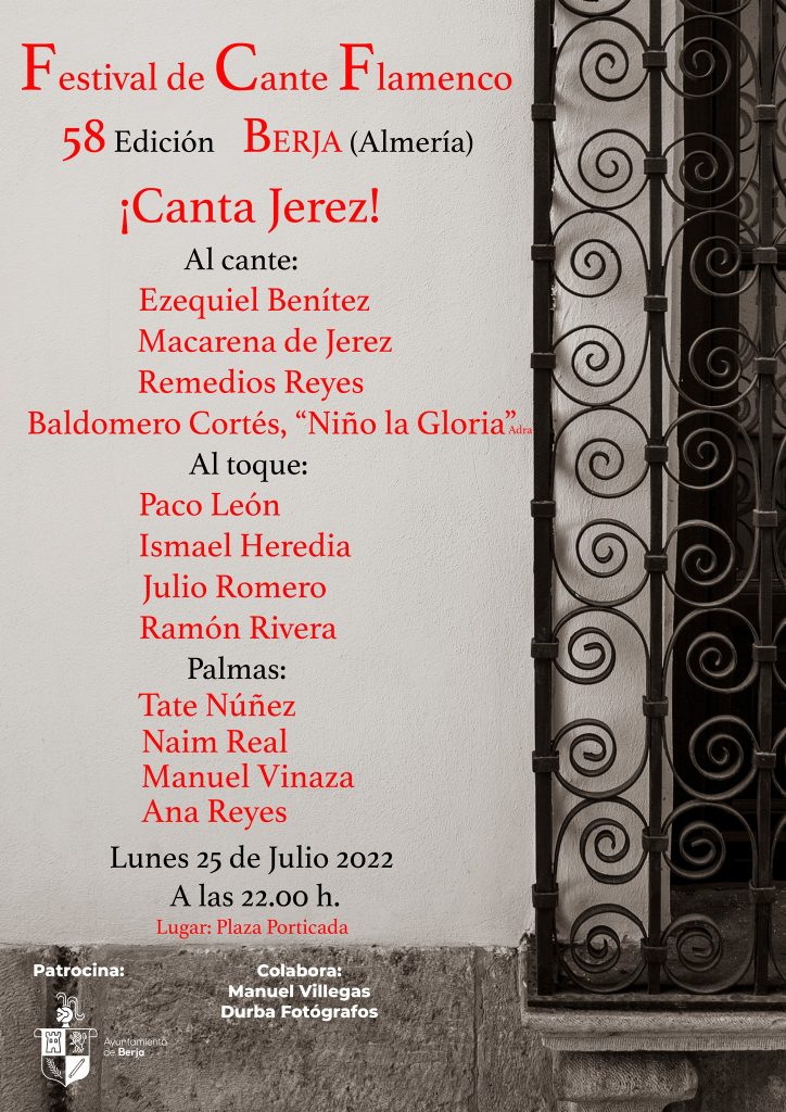 Cartel Festival Flamenco Berja 2022