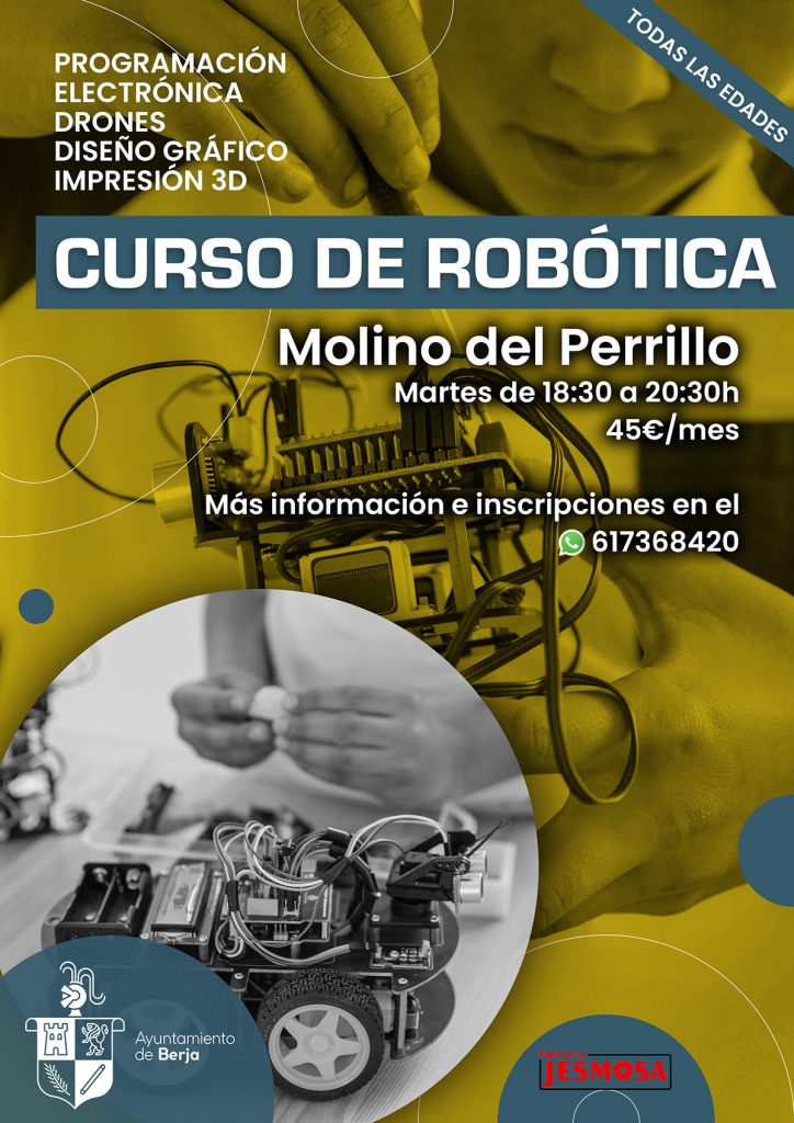 curso de robotica 2022 cartel Berja