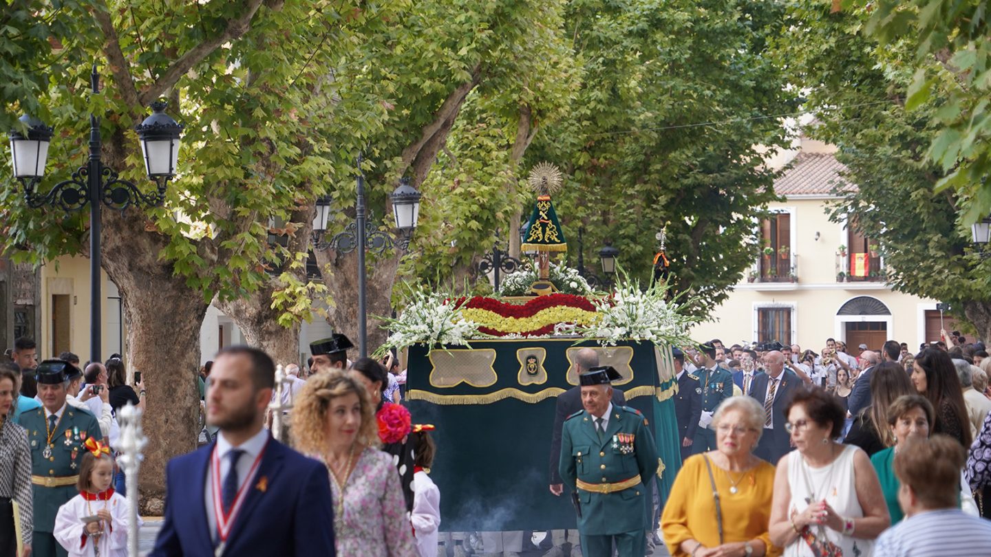 La Virgen del Pilar procesiona este jueves en Berja acompañada por la Banda de Música de la Cruz Roja de Sevilla
