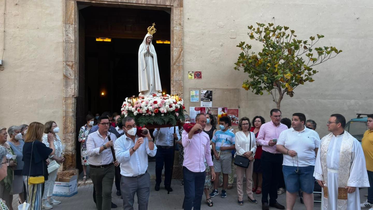 Este sábado sale la procesión de la Virgen de Fátima por las calles de Berja