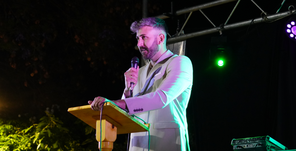 El concejal de Fiestas, Rafael Villegas, pregona las fiestas de Castala 2024