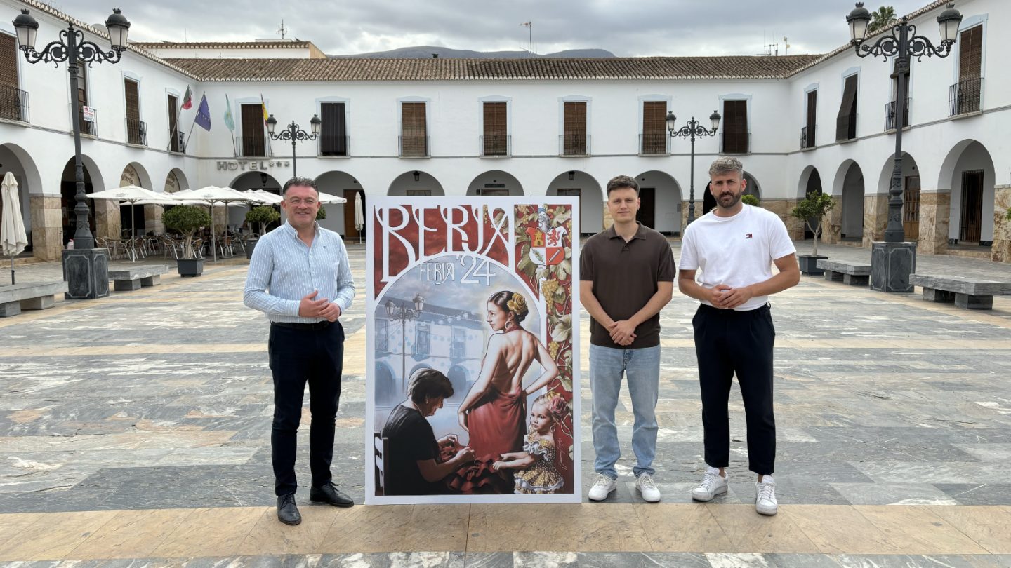 El Ayuntamiento presenta el cartel de la Feria de Berja 2024 realizado por Miguel Carmona
