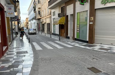 calle Manuel Salmeron de Berja adoquines