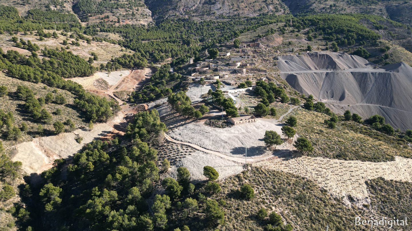 Avanzan las obras de restauración ambiental en las Minas de Berja