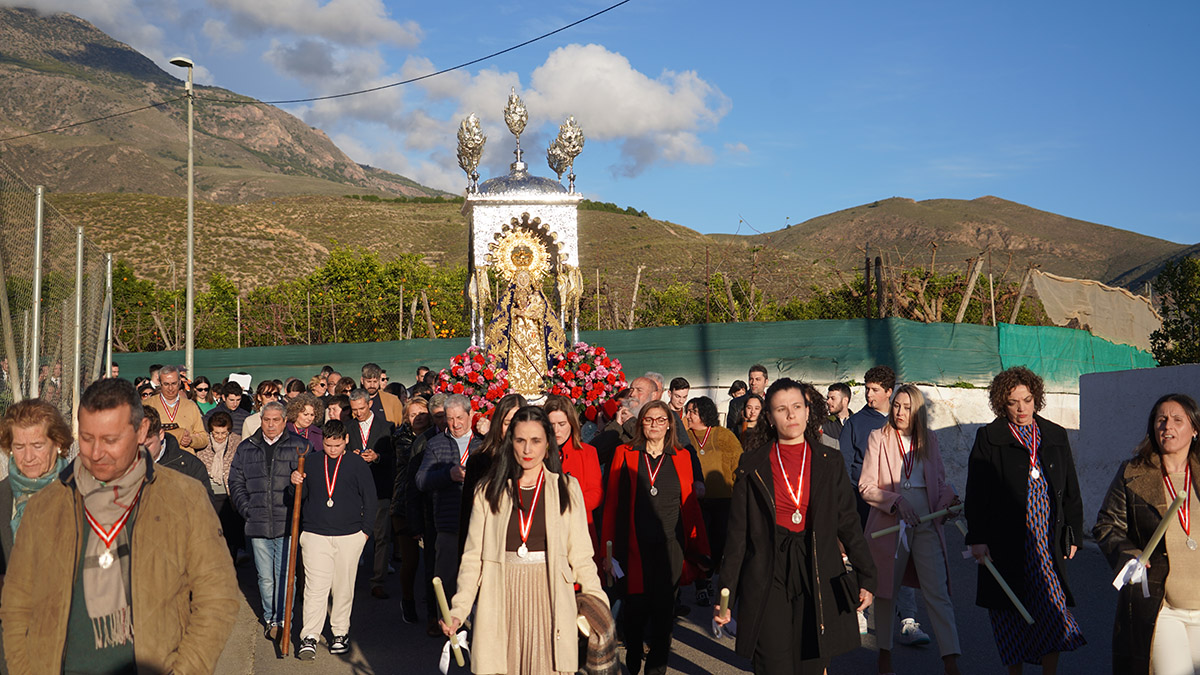 La Virgen de Gádor bajará a la Parroquia de la Anunciación, pero no procesionará por la ciudad