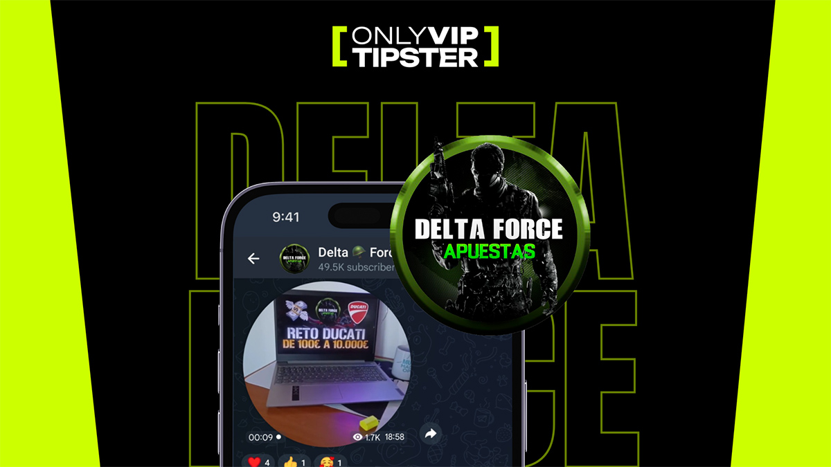 Delta Force se suma a OnlyVIPTipster: apuestas en directo, análisis de campo y control estadístico