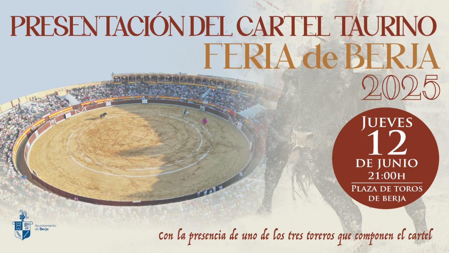 Berja presenta este jueves el cartel de su Feria Taurina 2025