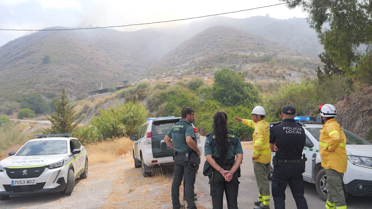 La Policía busca al presunto autor del incendio declarado en el Cerro de Huercos
