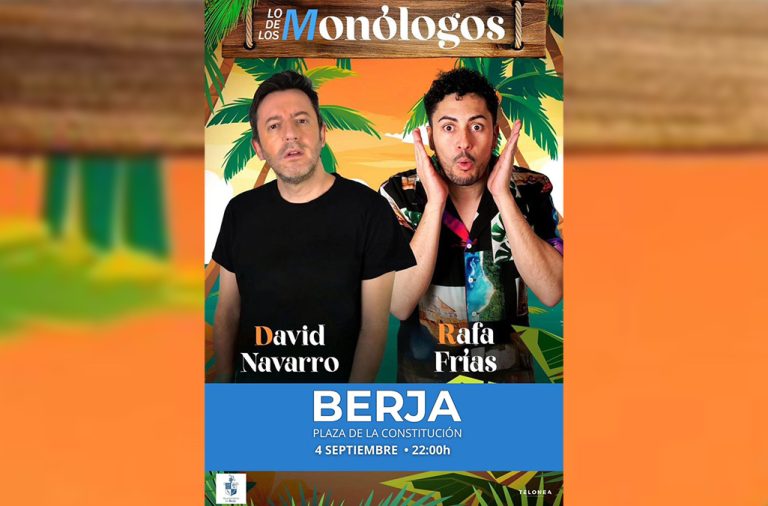 La Plaza de la Constitución de Berja se llenará de humor este jueves con David Navarro y Rafa Frías