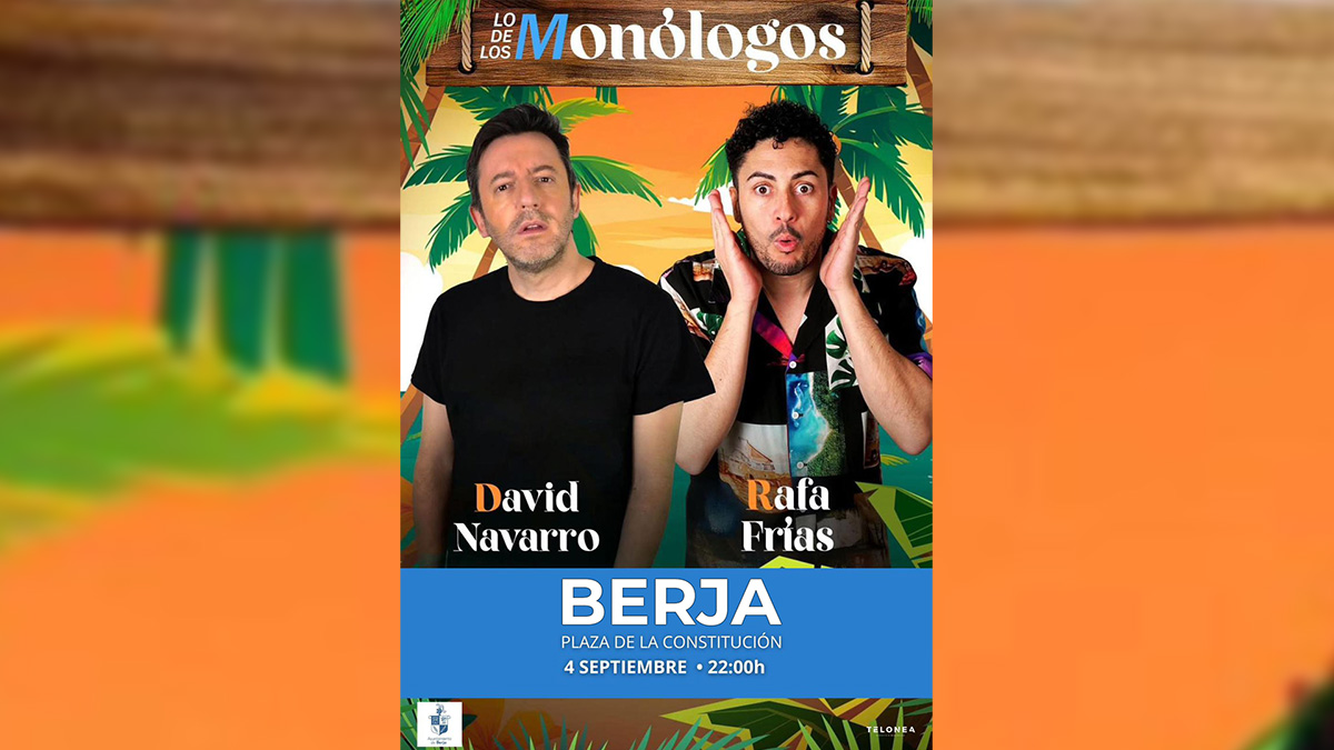 La Plaza de la Constitución de Berja se llenará de humor este jueves con David Navarro y Rafa Frías