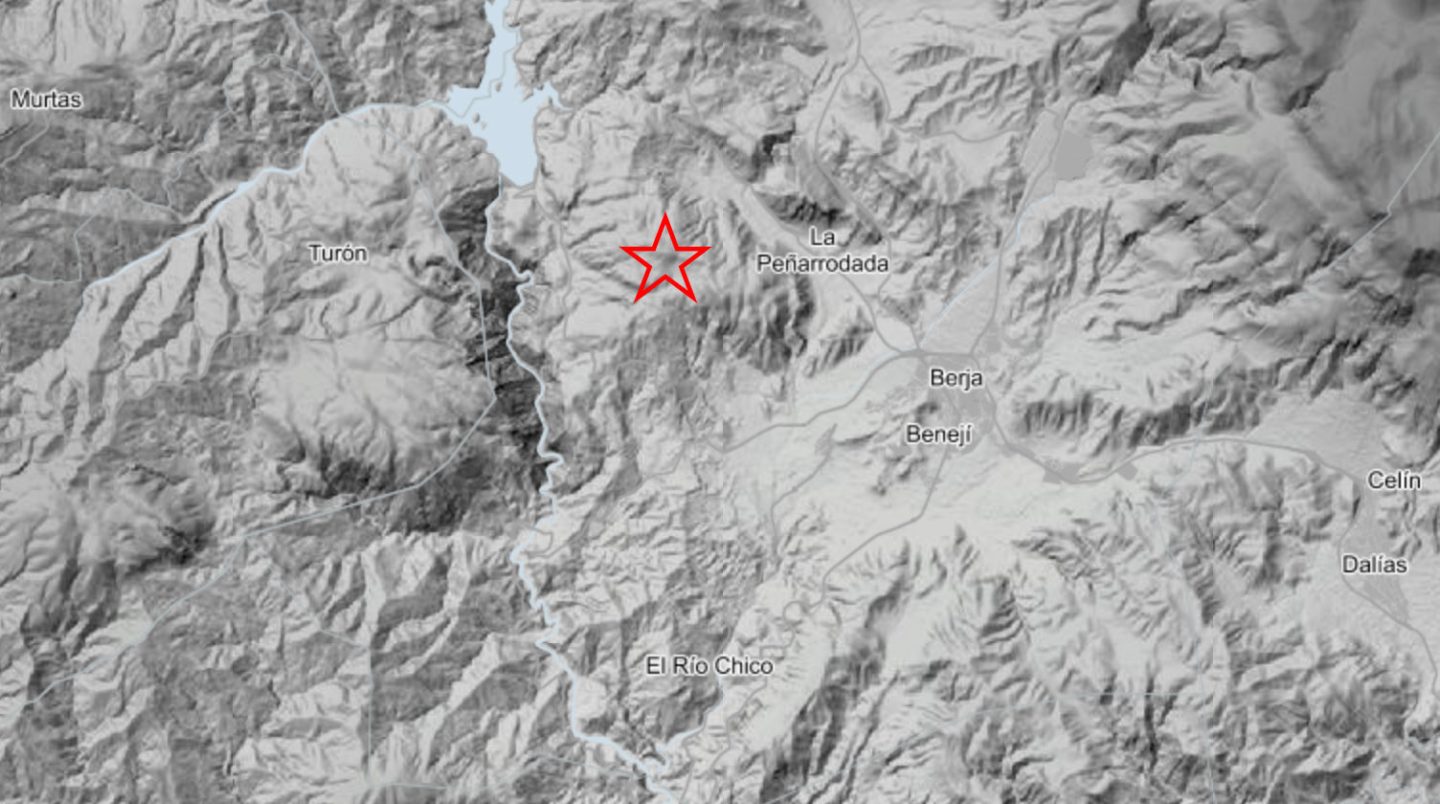 Sentido un terremoto de magnitud 2,7 en Berja en la noche de este lunes