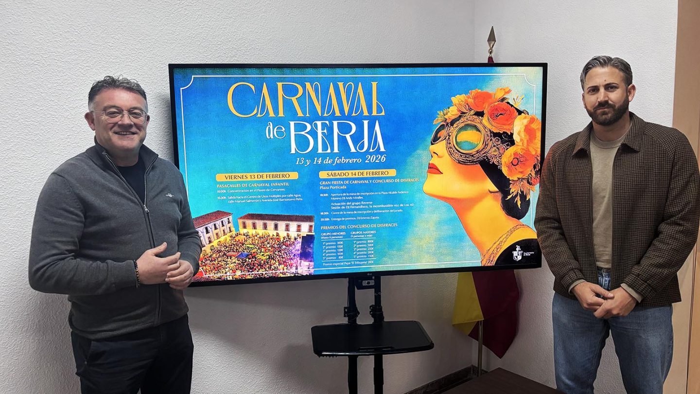 Berja prepara un Carnaval 2026 con una gran fiesta, concurso de disfraces y música en directo
