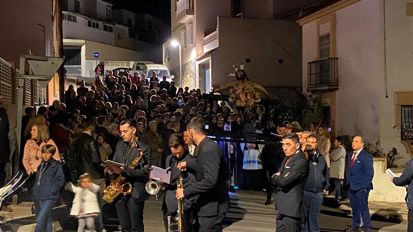 El Cristo de la Buena Muerte protagoniza este sábado el Vía Crucis de las Hermandades y Cofradías de Berja