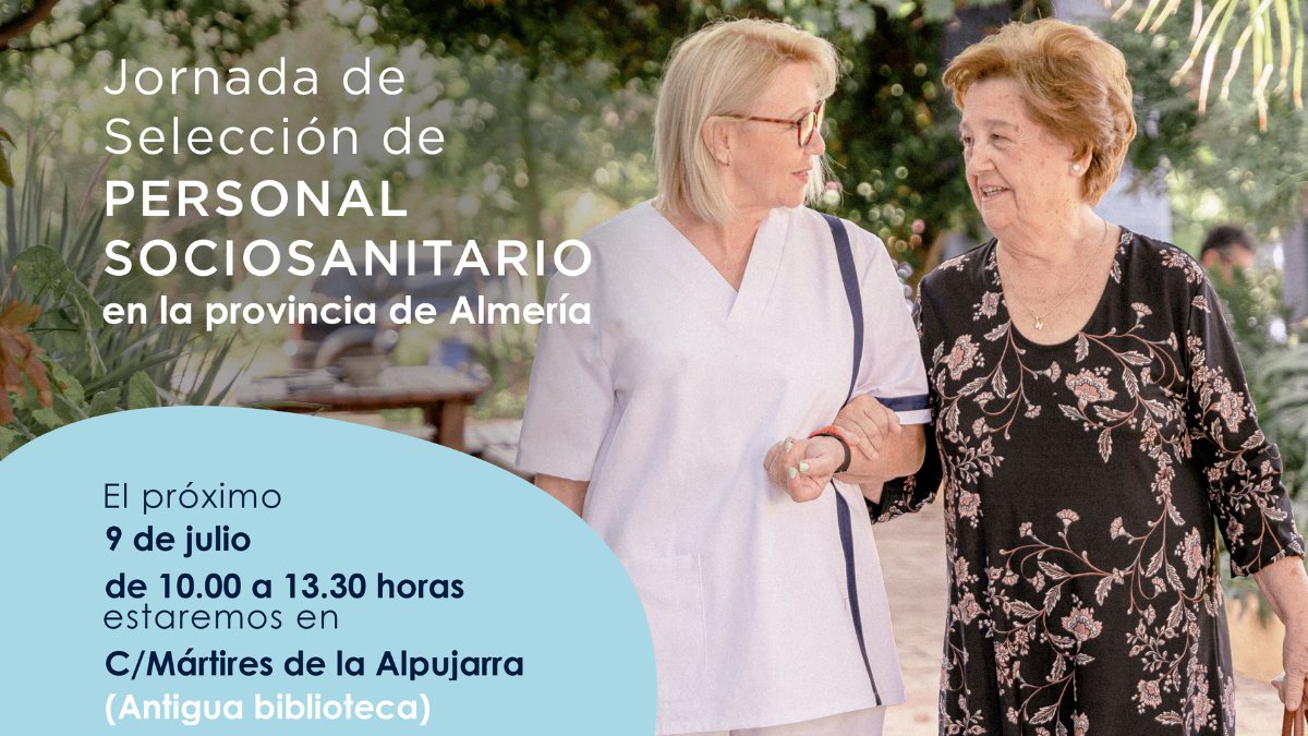 Clece celebrará en Berja una jornada de selección de auxiliares de ayuda a domicilio